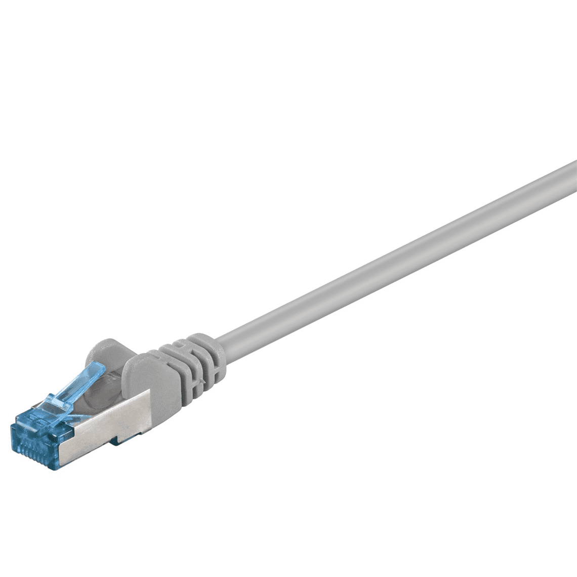 LAN kábel Patchcord RJ45 CAT 6A S/FTP sivý 0,25m