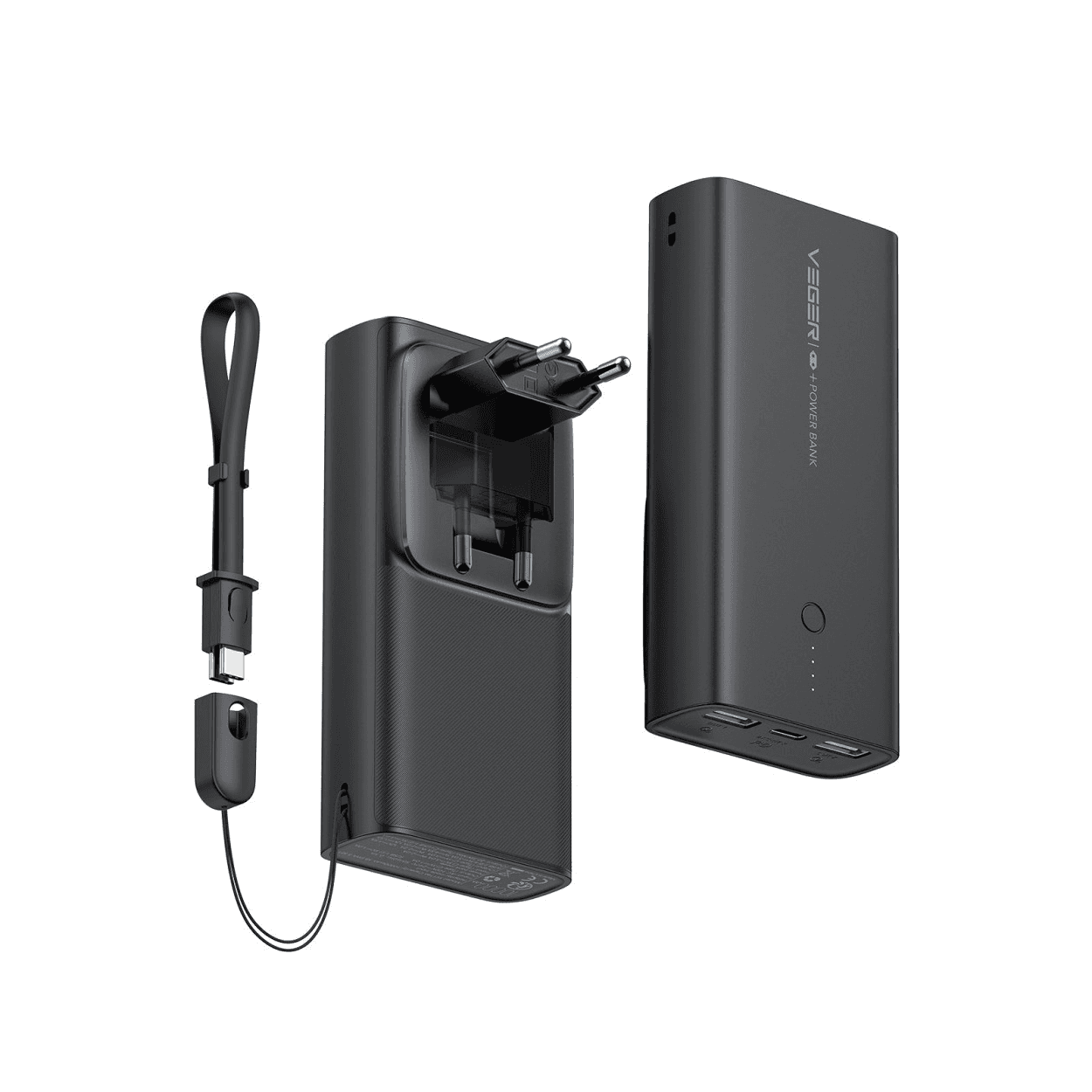 Externá batéria (Powerbank) VEGER ACE100 - 10 000mAh Quick Charge PD 20W