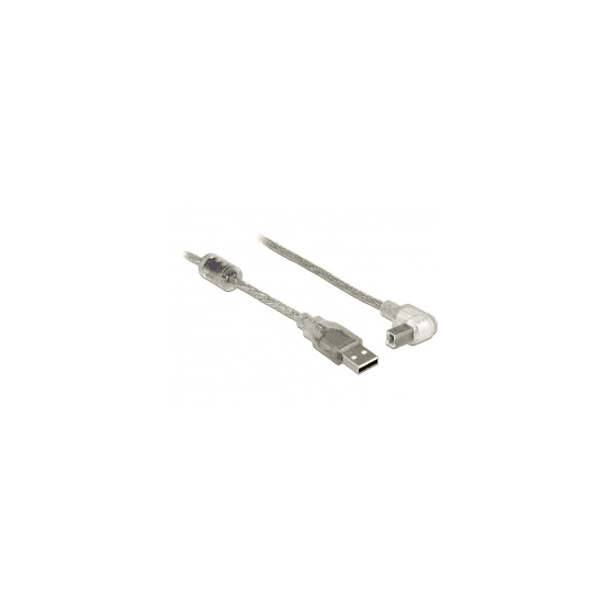USB 2.0 kábel typ A samec > USB 2.0 typ B samec, zahnutý, 3 m Delock