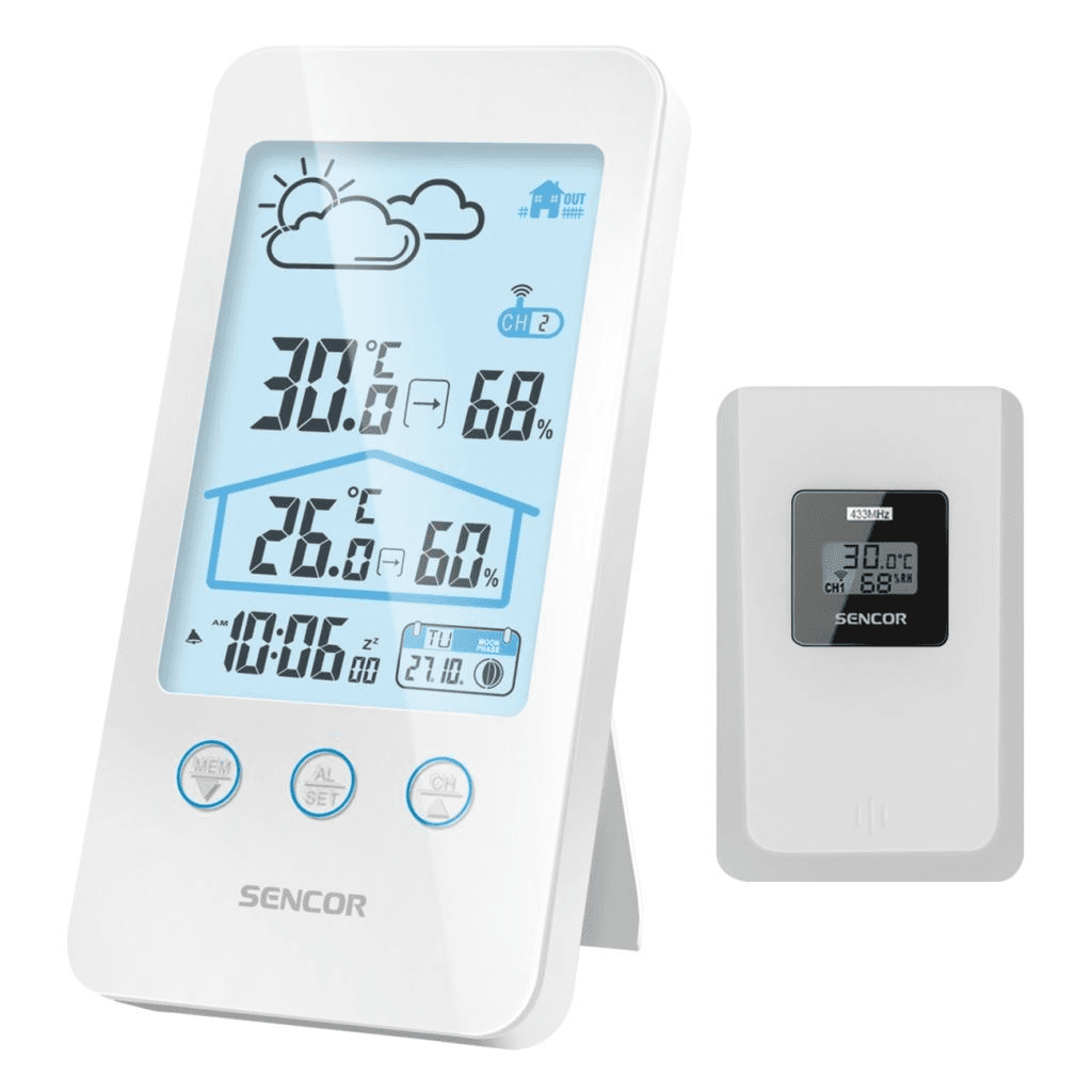 BEZDRÔTOVÁ METEOSTANICA TEPLOMER BUDÍK DISPLEJ LCD