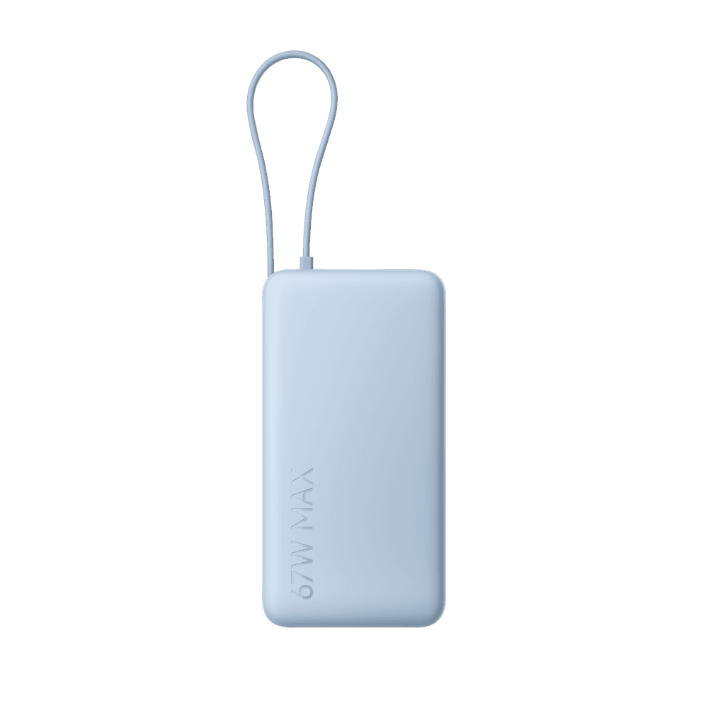 Powerbanka Xiaomi 67W 20000 mAh s integrovaným káblom USB-C, modrá