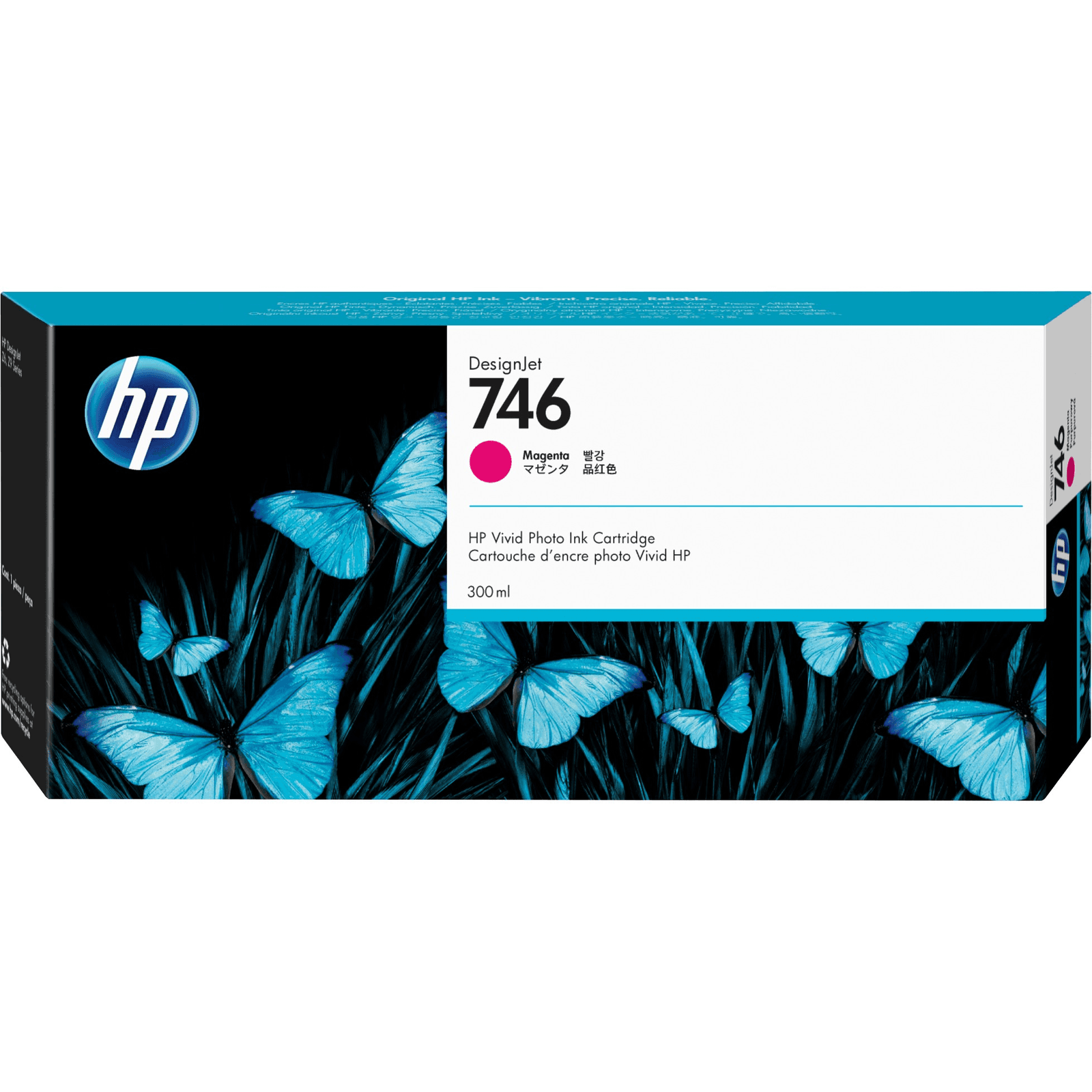 HP 746 300-ml Magenta DesignJet Ink Cartridge atramentová náplň 1 kusov Originál Purpurová