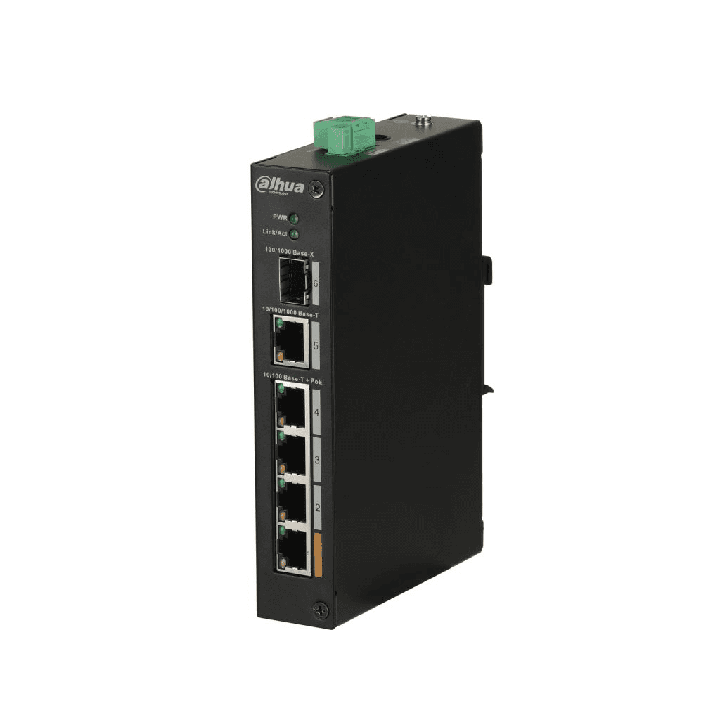 Dahua Technology PoE PFS3106-4ET-60-V2 sieťový prepínač Nespravované L2 Fast Ethernet (10/100) Čierna