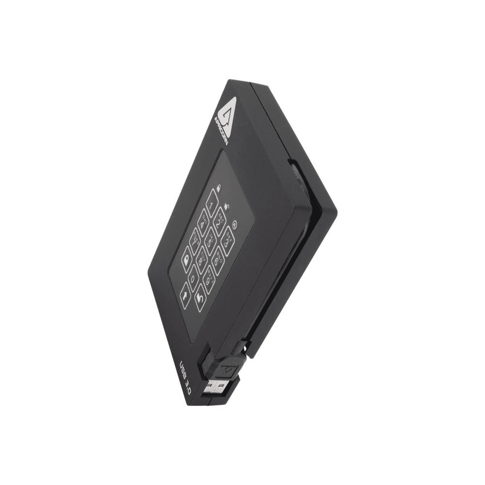 Apricorn Aegis Padlock Fortress externý pevný disk 2000 GB čierny