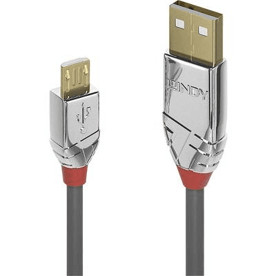 Lindy 36652 USB kábel 2 m USB 2.0 USB A Micro-USB B Šedá