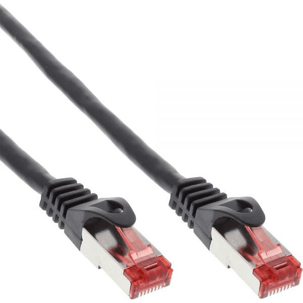 InLine RJ-45 Cat6 M-M 10m sieťový kábel Čierna SF/UTP (S-FTP)