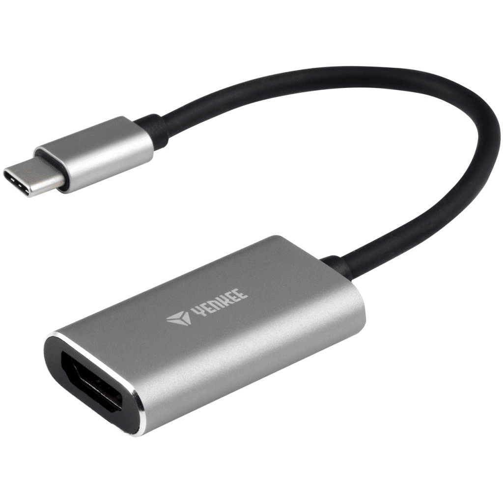 Adaptér adaptér YENKEE USB-C TypC HDMI 4K ALU