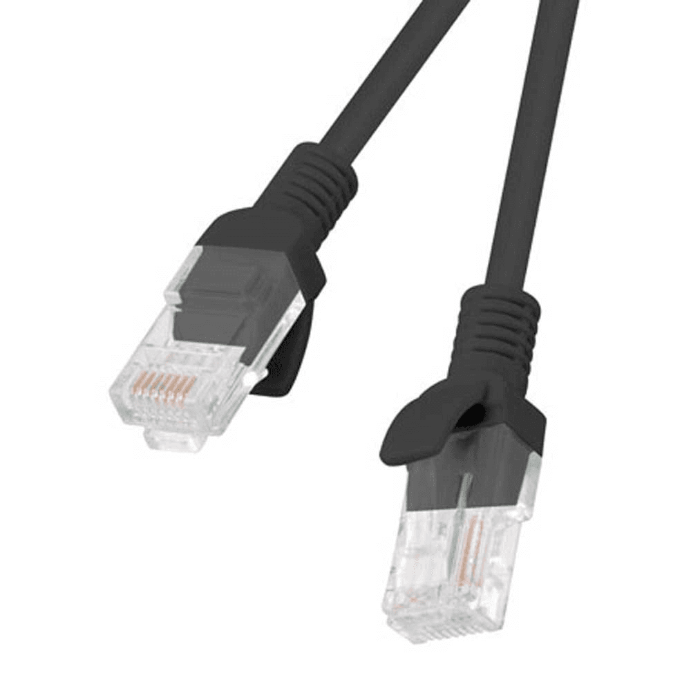Patchcord Lanberg UTP kat.6 1,5 m čierny 10-Pack