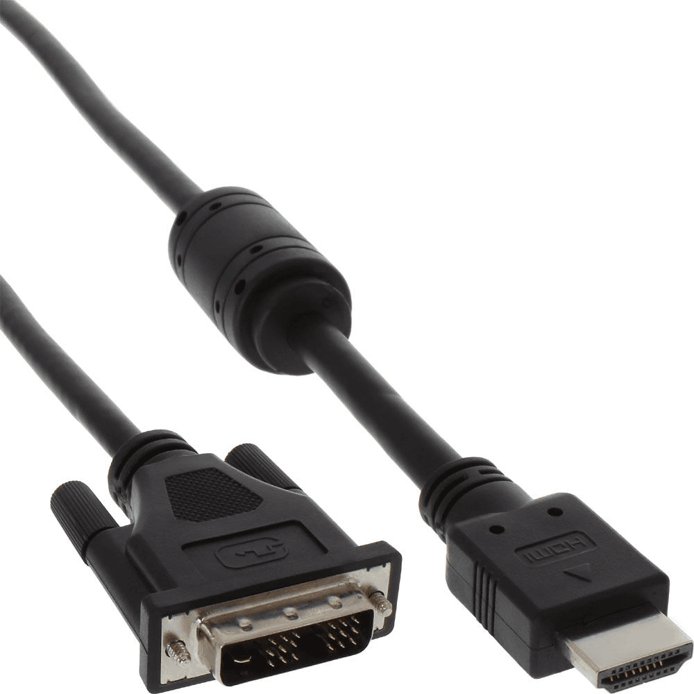 InLine 4043718042746 adaptér na video kábel 5 m Typ HDMI (štandard) DVI Čierna