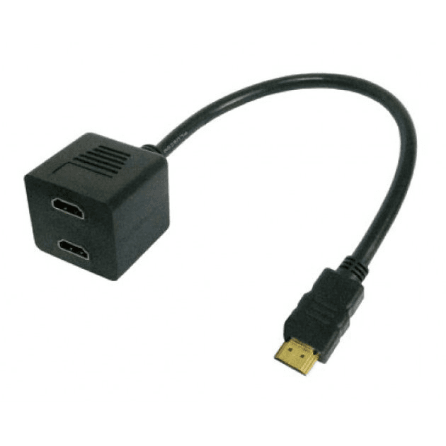 Techly ICOC-HDMI-F-002 HDMI kábel 0,3 m Typ HDMI (štandard) 2 x HDMI Type A (Standard) Čierna