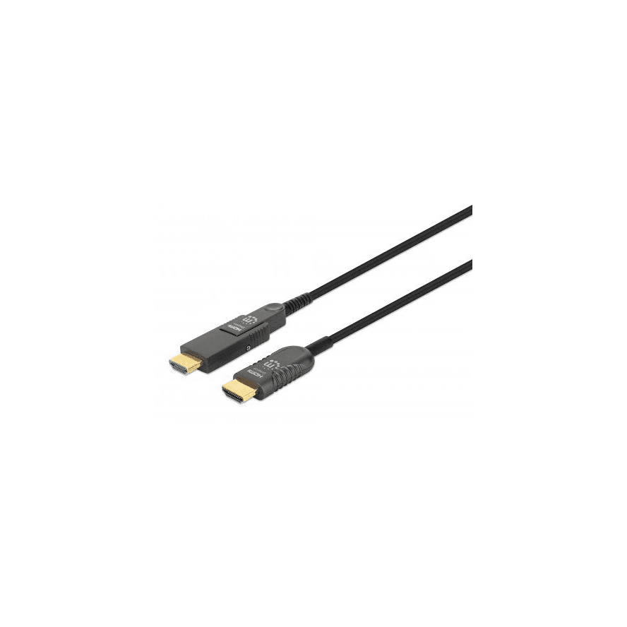 Manhattan 355537 HDMI kábel 50 m Typ HDMI (štandard) Typ HDMI D (micro) Čierna