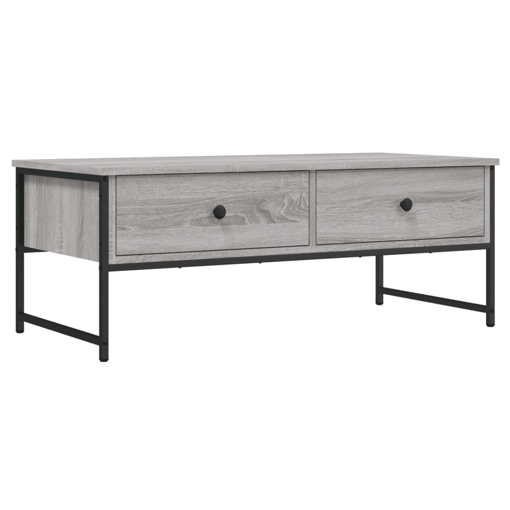 VidaXL Konferenčný stolík, sivý dub sonoma, 101x49x39,5 cm