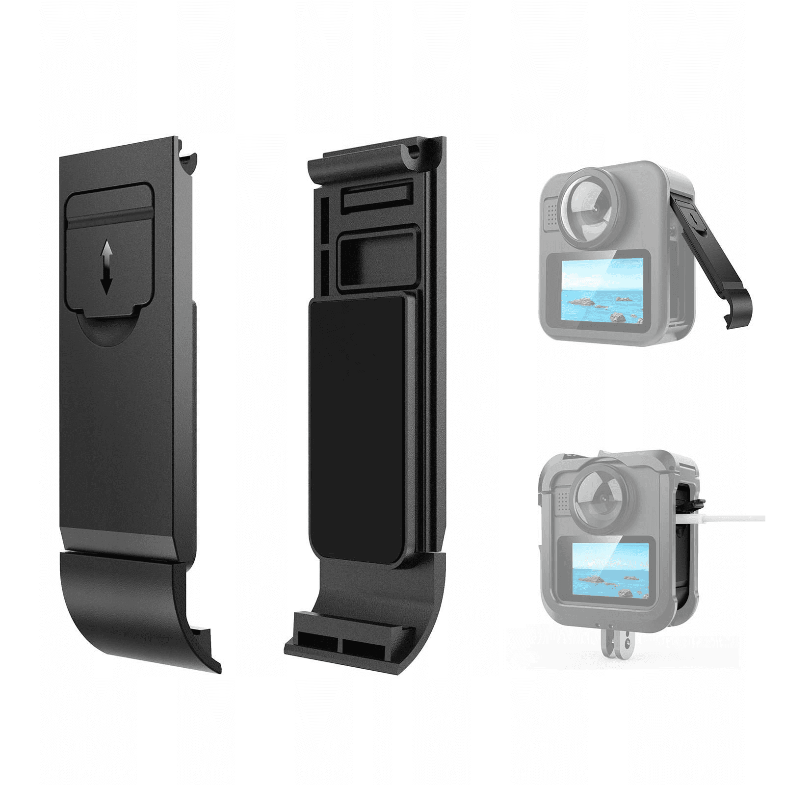 Bočná krytka na batérie pre GoPro Max 2 MAX2 PULUZ