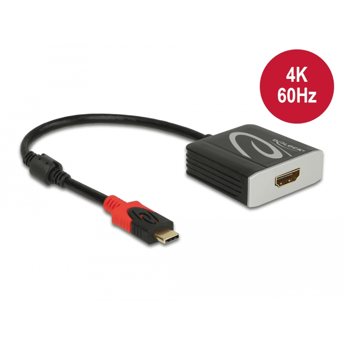 DeLOCK 65400 adaptér USB Type-C HDMI čierny