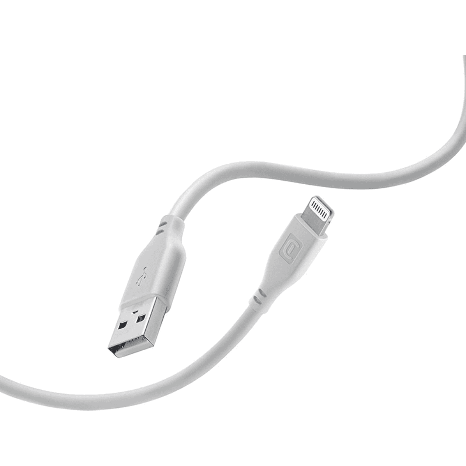 Cellularline USBDATASOFTMFID lightning kábel 1,2 m Šedá