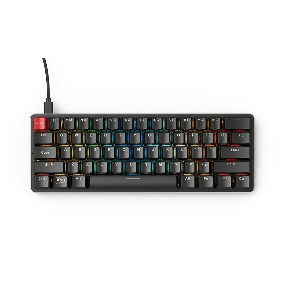 Klávesnica GLORIOUS PC Gaming Compact čierna