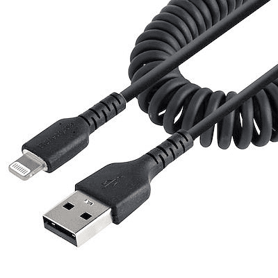 StarTech.com RUSB2ALT1MBC lightning kábel 1 m Čierna