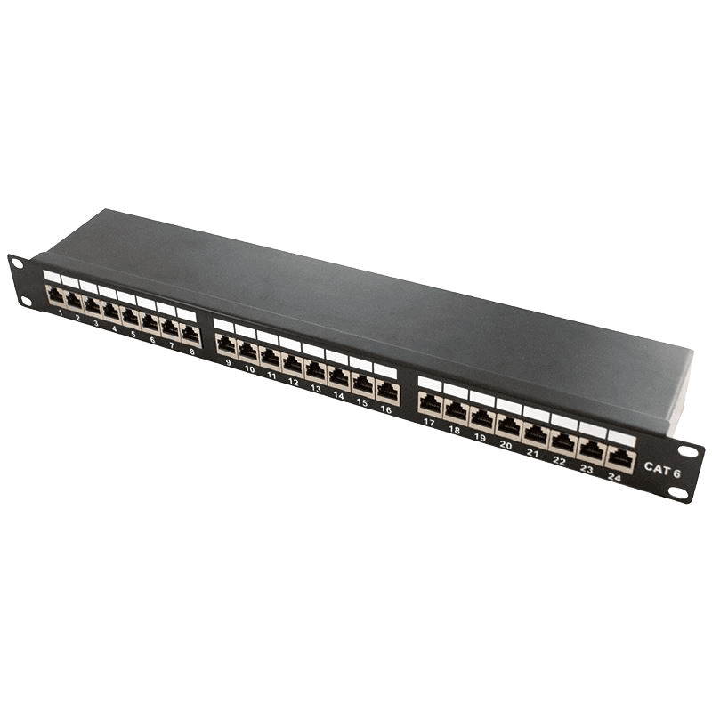 Patch panel LogiLink NP0048 čierny 19" 24 portov