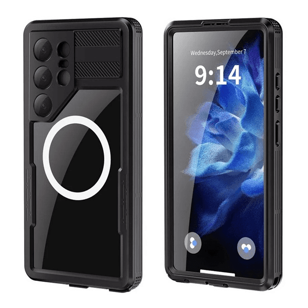 Vodotesné puzdro SHELLBOX pre Samsung Galaxy S25 Ultra čierne