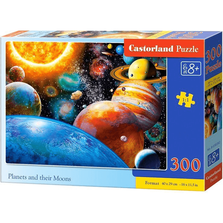 Castorland Planets and their moons 300 pcs Puzzle 300 kusov Vesmír