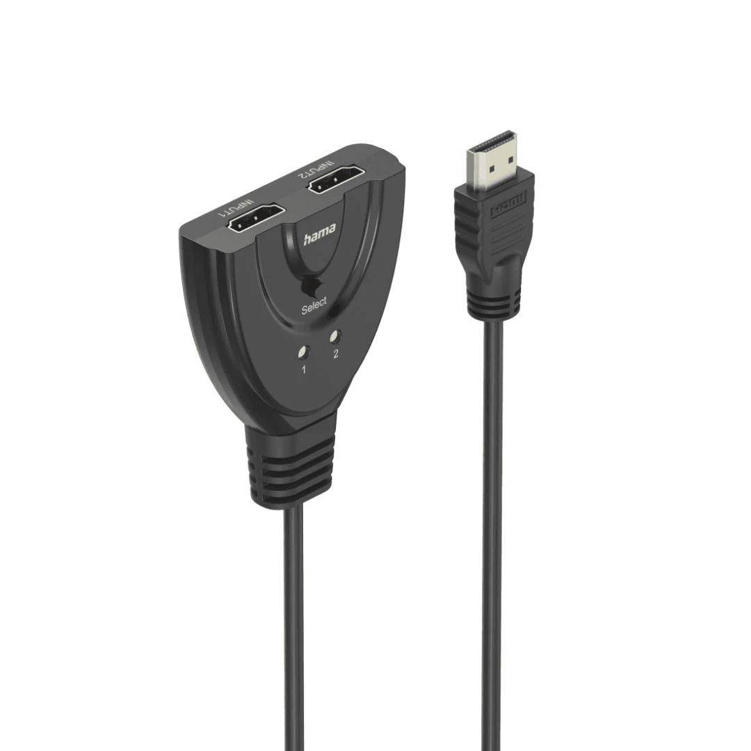 HAMA 4K HDMI Prepínač 2 vstupy x 1 výstup biely