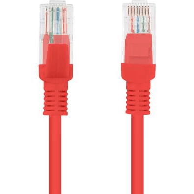 Patchcord Lanberg UTP kat. 6 2 m červený