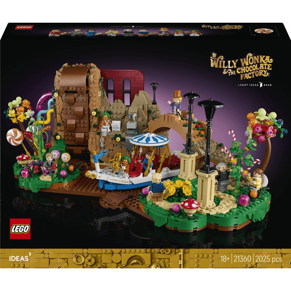 Stavebnica LEGO Ideas 21360 Willy Wonka a továreň na čokoládu