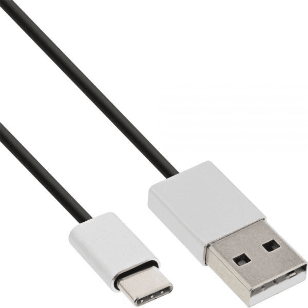 InLine 35831 USB kábel USB 2.0 1 m USB C USB A Čierna