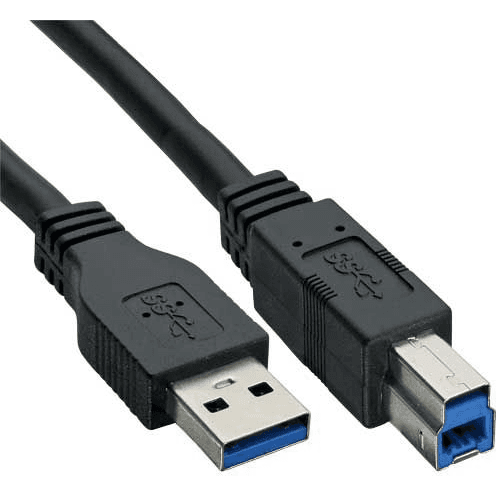 InLine 35330 USB kábel USB 3.2 Gen 1 (3.1 Gen 1) 3 m USB A USB B Čierna