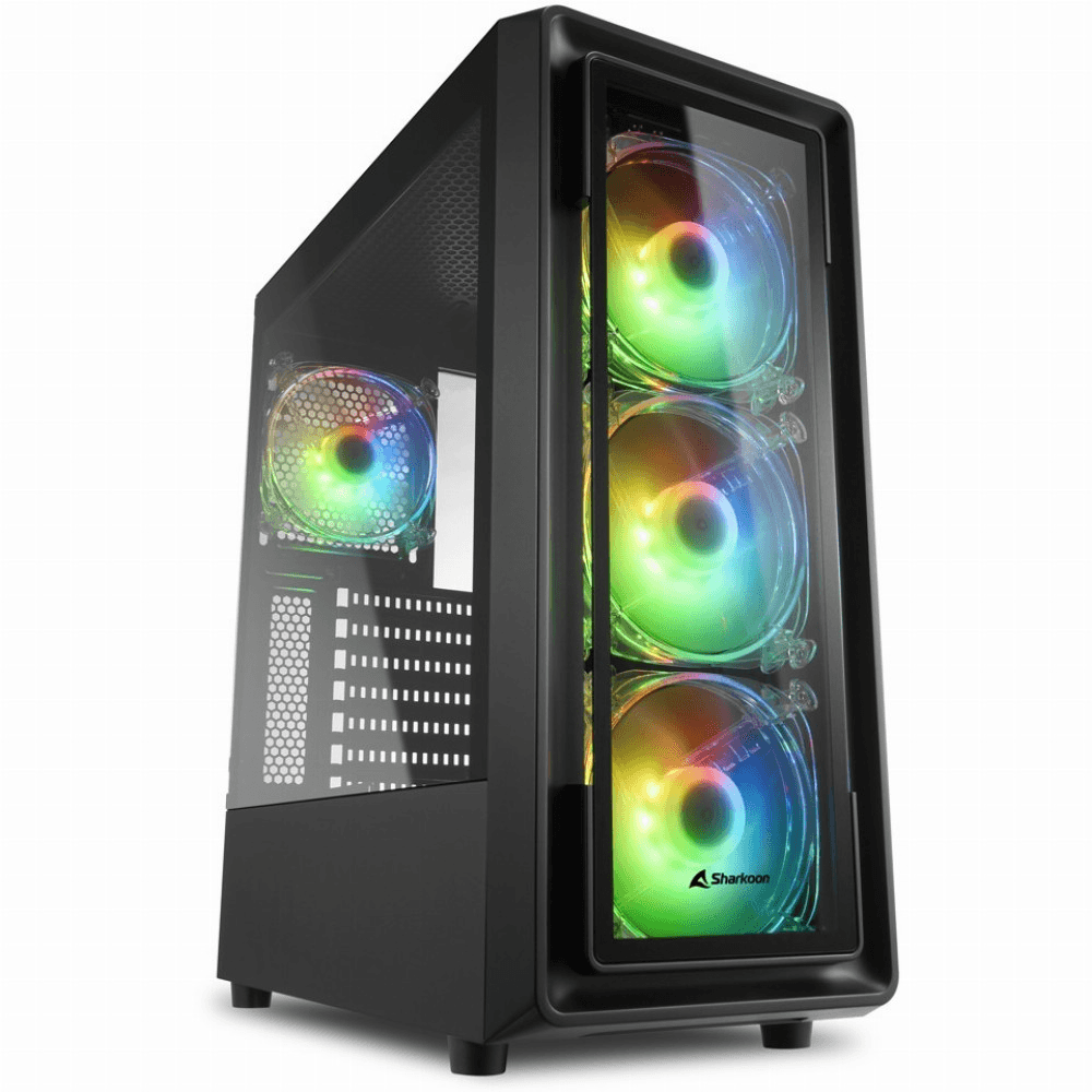 Puzdro Sharkoon TK4 RGB Midi Tower čierne
