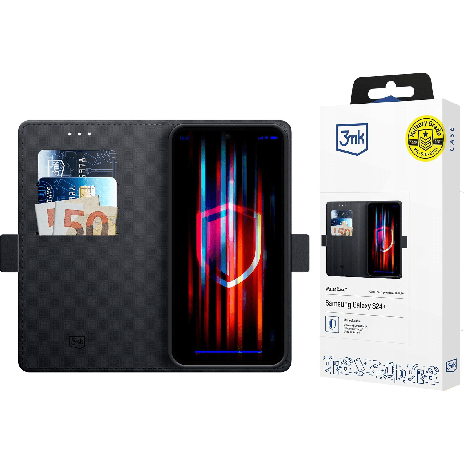Puzdro s flipom 3mk pre Samsung Galaxy S24+ čierne