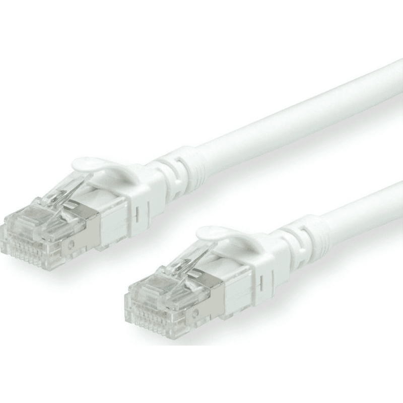 Patchcord Roline U/UTP 6a RJ45 / RJ45 7,5 m biely