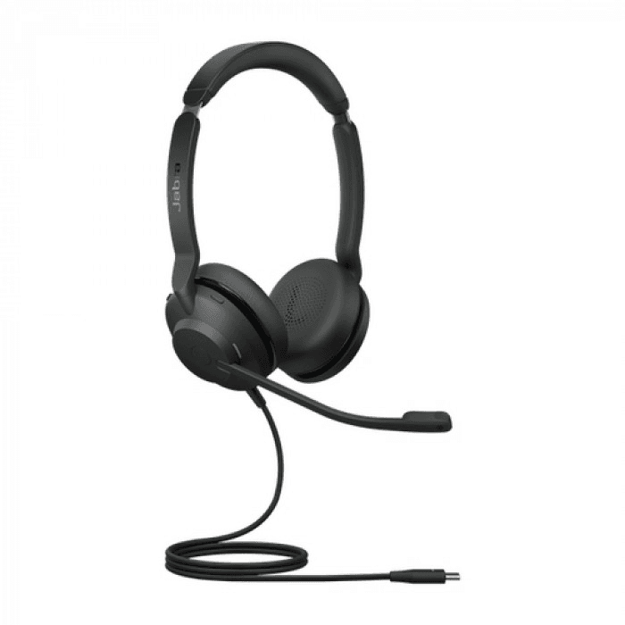 Jabra 23189-989-879 slúchadlo / náhlavná súprava Slúchadlá s mikrofónom Kábel Pres hlavu Kancelária / call centrum USB Typ-C Čierna