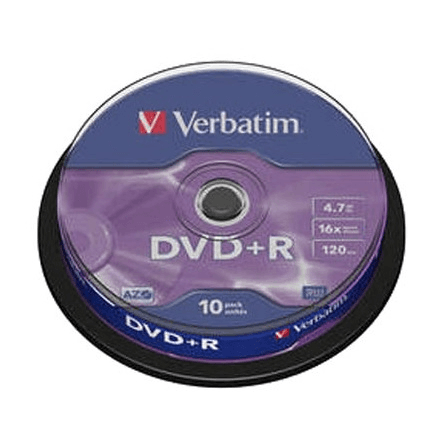 Verbatim DVD+R Matt Silver 4,7 GB 10 kusov