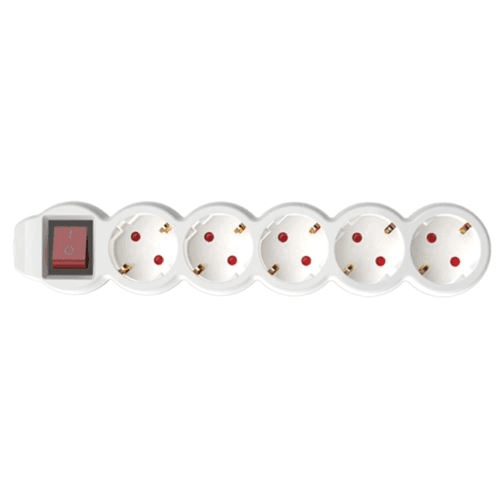 Napájacia rozvodná skrinka Home NV 5K/WH, 1,5 m, kábel H05VV-F 3G1,0 mm2