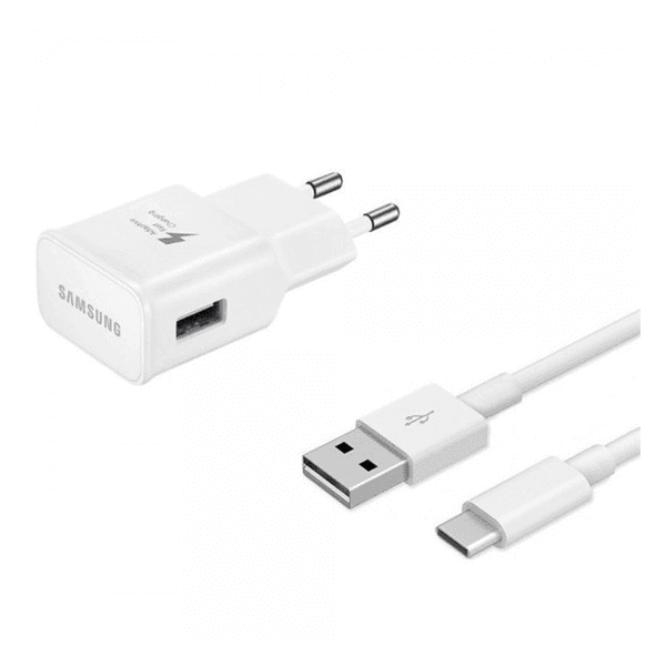 Nabíjačka Samsung biela Fast Charge 15W s káblom USB typ C 1,20 m