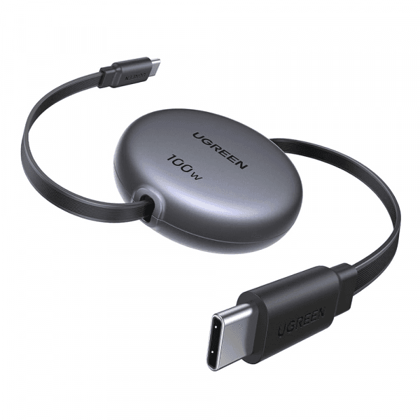Ugreen Rýchla Nabíjačka so Zvinovacím USB-C na USB-C Káblom 100W PD 1m pre