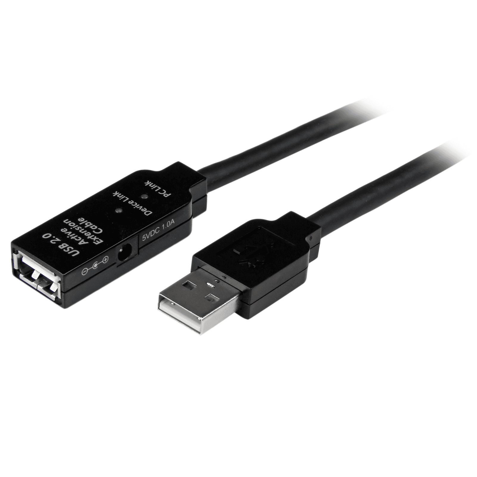 StarTech.com USB 2.0, 35 m, M/F USB kábel USB A Čierna