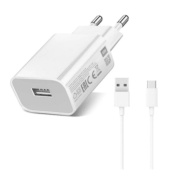 Sieťový nabíjací adaptér, 10W, USB zásuvka, s káblom USB typu C, Xiaomi,