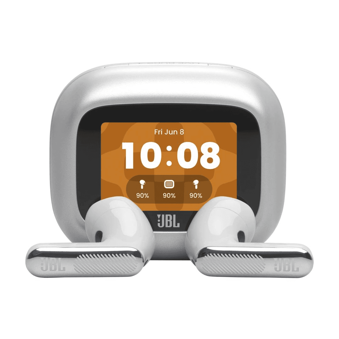 JBL Live Flex 4 Slúchadlá s mikrofónom Bezdrôtový Do ucha Hovory / hudba / šport / bežné Bluetooth Strieborná