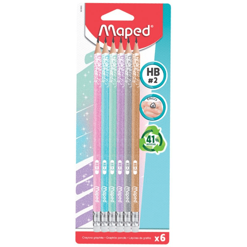 Ceruzka s gumou Maped HB 6 ks