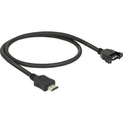 DeLOCK 85463 kábel HDMI 0,5 m HDMI Type A (Standard) Čierna