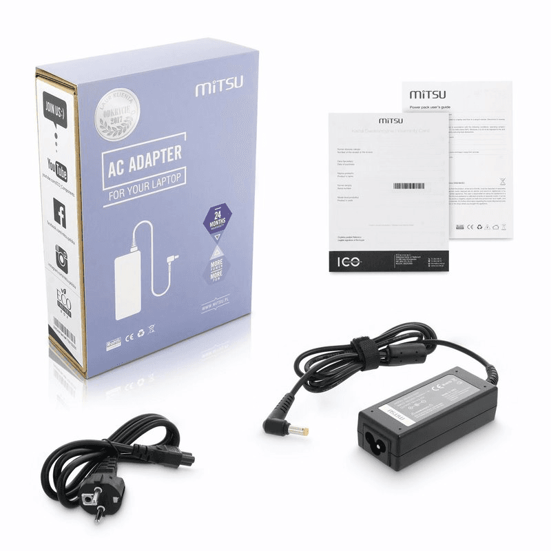 Sieťový adaptér Mitsu 19V 2.37A (5.5x1.7) pre notebook Acer