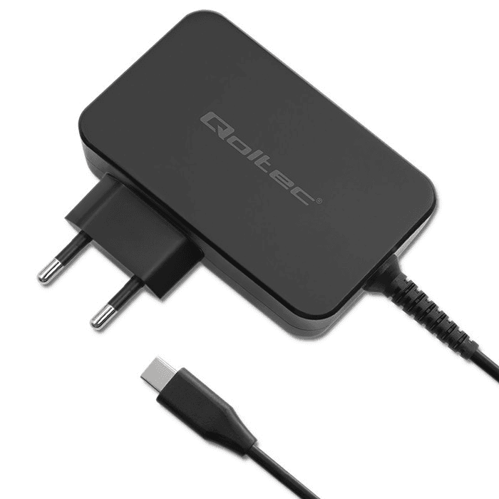 Nabíjačka sieťová QOLTEC Gan Power Pro 90W čierna