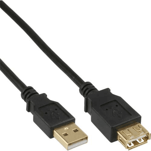 InLine 34610S USB kábel 1 m USB A Čierna