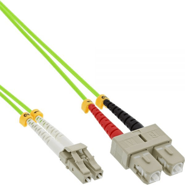 InLine 88644Q InfiniBand a kábel z optických vlákien 0,5 m 2x LC 2x SC Zelená