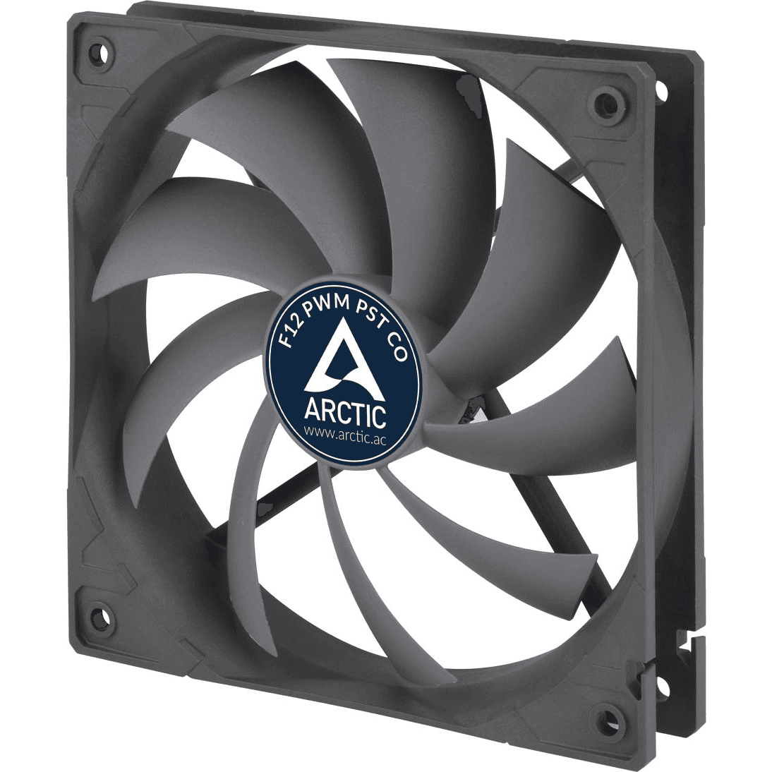 ARCTIC F12 PWM PST CO Počítačová skriňa Ventilátor 12 cm Čierna 1 kusov