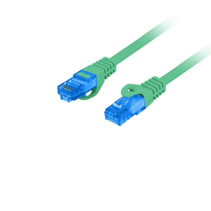 Patchcord S/FTP 6a Lanberg RJ45 / RJ45 15 m zelená