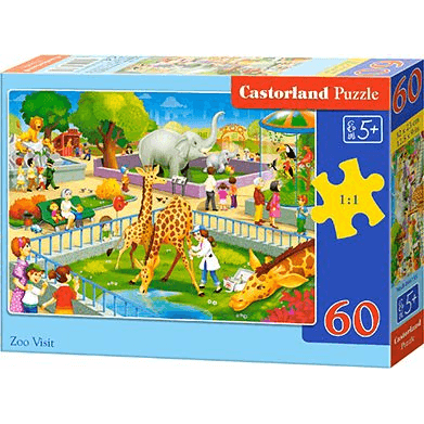 Castorland Zoo Visit Puzzle 60 kusov Zoologická záhrada