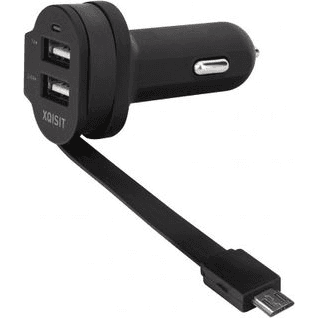 Nabíjačka do auta microUSB typ B, USB Xqisit 6000 mA